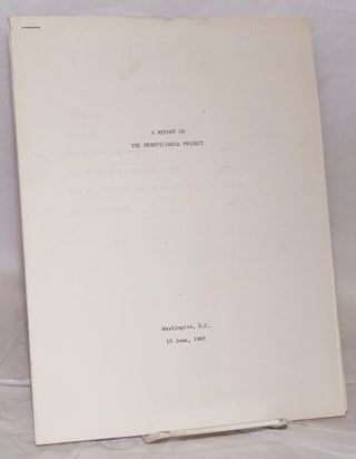 Cat.No: 189215 A report on the Pennsylvania Project