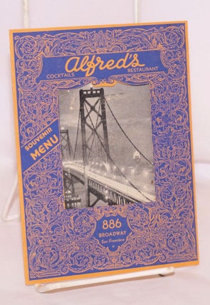 Cat.No: 189263 Alfred's, famous for good food since 1929. Souvenir Menu. Alfred's...