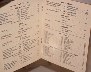 Alfred's, famous for good food since 1929. Souvenir Menu