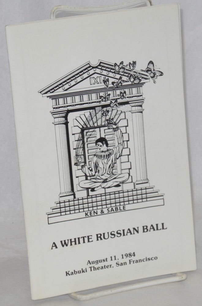 Cat.No: 189284 A White Russian Ball. Ken & Sable. August 11, 1984. Kabuki Theater, San Francisco. Council of Grand Dukes, Grand Duchesses of San Francisco.