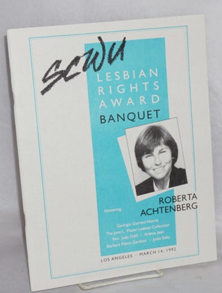 Cat.No: 189395 1992 Lesbian Rights Award Banquet honoring Roberta Achtenberg Los Angeles,...