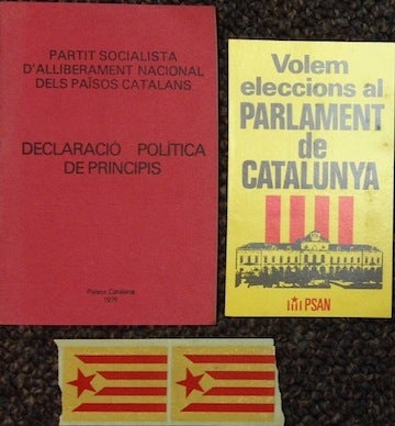 Cat.No: 189522 Declaració política de principis. Partit Socialista d'Alliberament Nacional dels Paisos Catalans.