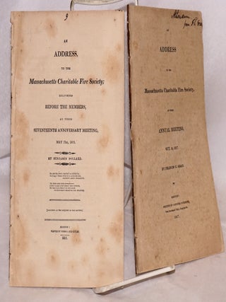 Cat.No: 189870 An Address, to the Massachusetts Charitable Fire Society; Delivered Before...