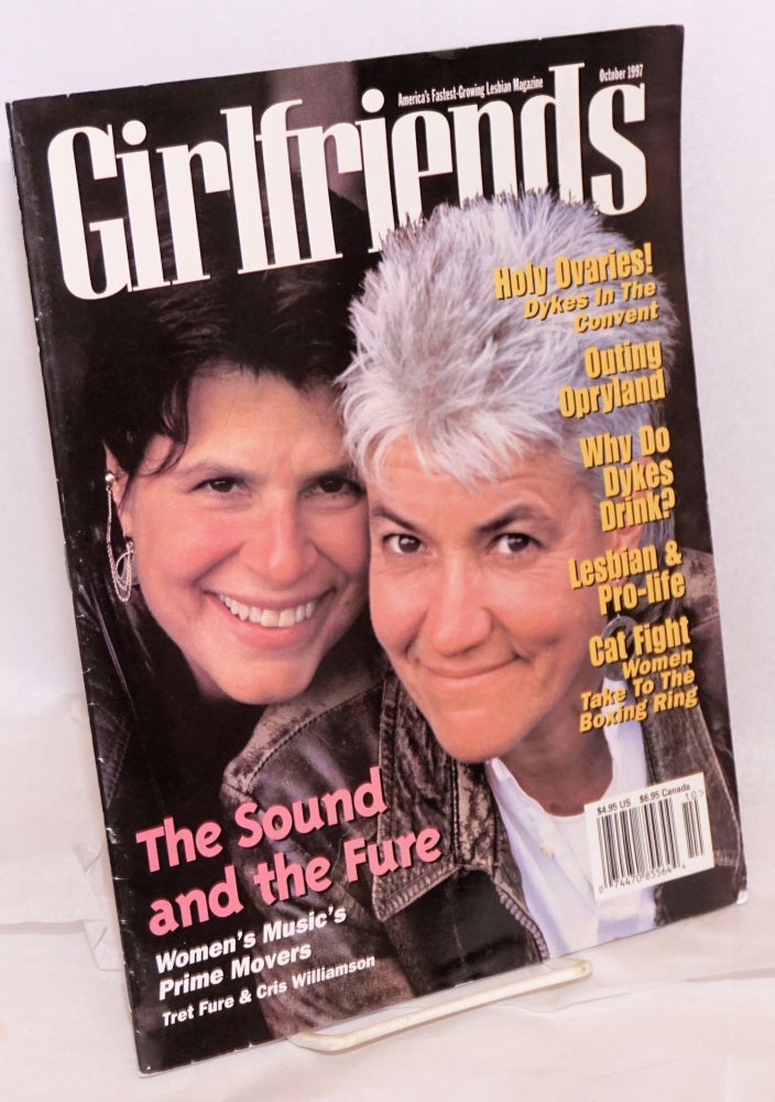 Cat.No: 189904 Girlfriends: vol. 4, #6, October 1997; The Sound of the Future. Heather Findlay, Tret Fure Cris Williamson, Rundu Staggers, Paula Murphy.