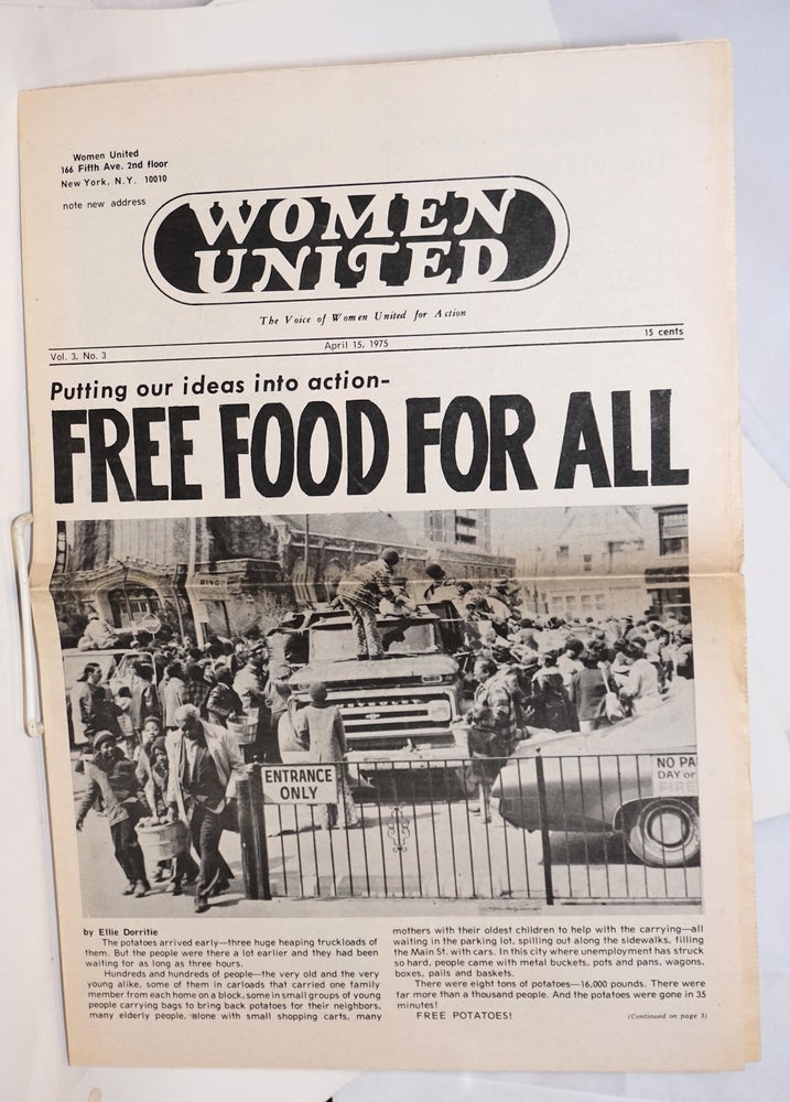 Cat.No: 189979 Women United: the voice of Women United for Action. Vol. 3 no. 3 (April 15, 1975)