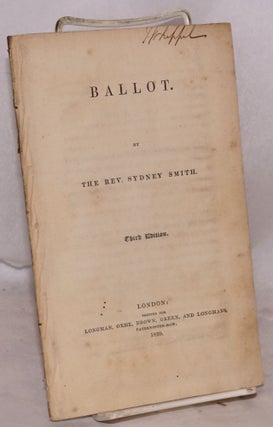 Cat.No: 190106 Ballot. 3rd Edition. The Rev. Sydney Smith