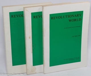 Cat.No: 190329 Revolutionary world, an international journal of philosophy [three issues:...