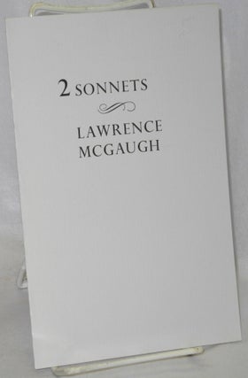 Cat.No: 190749 2 Sonnets. Lawrence McGaugh