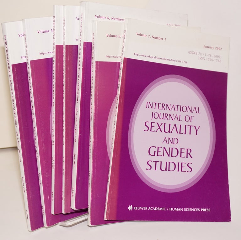 Cat.No: 191011 International journal of sexuality and gender studies: volume 5, number 1, January 2000 - volume 7, number 1, January 2002 [broken run]. Warren. J. Blumenfeld.