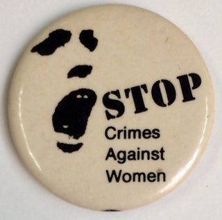 Cat.No: 191815 Stop crimes against women [pinback button