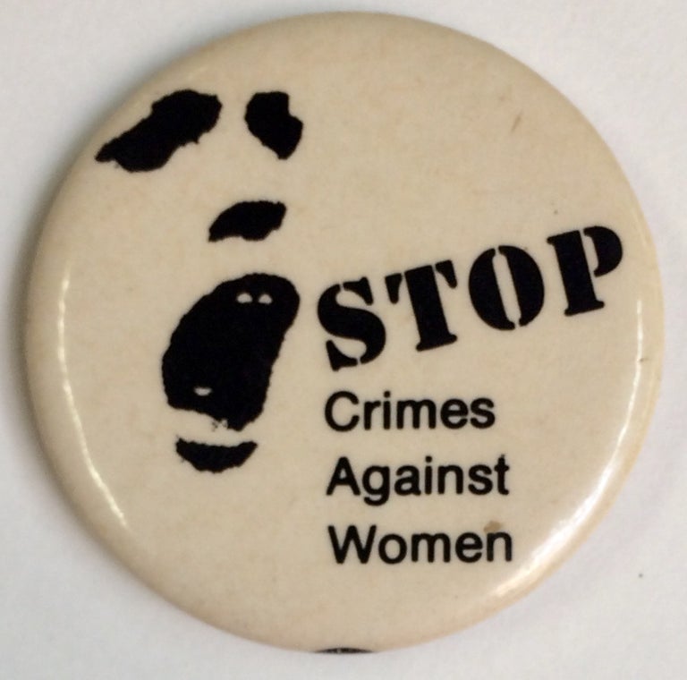 Cat.No: 191815 Stop crimes against women [pinback button]