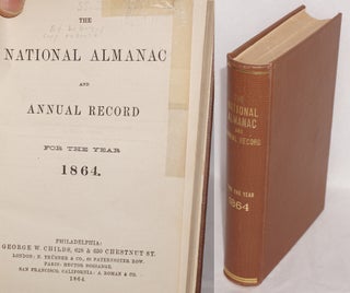 Cat.No: 191848 The national almanac and annual record for the year 1864. William V. McKean