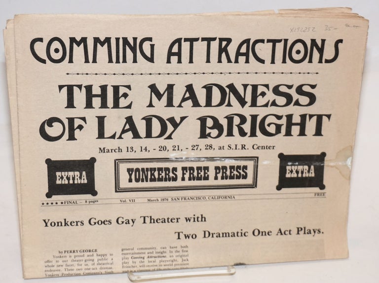 Cat.No: 192252 Yonkers Free Press: The Madness of Lady Bright vol. 7, March 1976