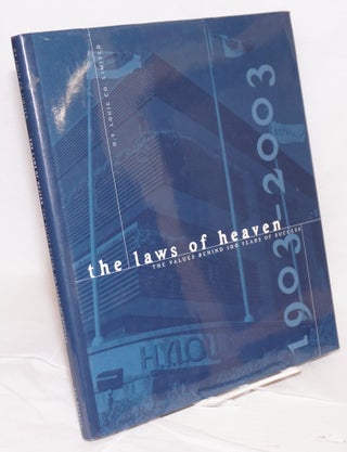 Cat.No: 192326 The laws of heaven: the values behind 100 years of success. Eve Rockett