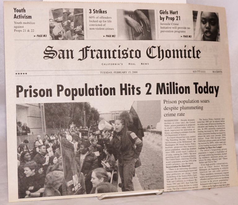 Cat.No: 192372 San Francisco Chomicle. California's real news. Tuesday, February 15, 2000