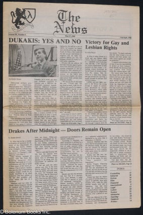 Cat.No: 192405 The News: vol. 3, #5, May 27, 1988. Aslan Brooke, Sandy Dwyer