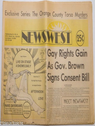 Cat.No: 192436 NewsWest: a weekly newspaper for Southern California's Gay Community and...