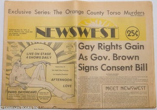 Cat.No: 192436 NewsWest: a weekly newspaper for Southern California's Gay Community and...