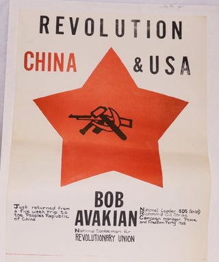Cat.No: 192796 Revolution: China & USA [broadside]. Bob Avakian