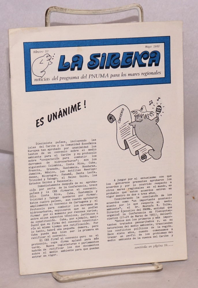 Cat.No: 192923 La Sirena: noticias del programa del PNUMA para los mares regionales; numero 20, Mayo 1983. Nikki Meith.