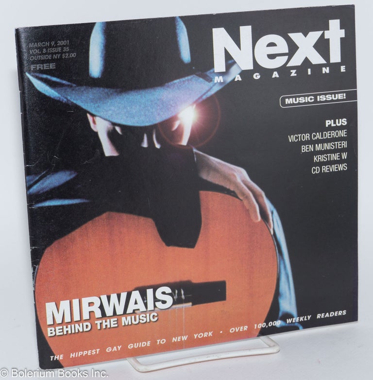 Cat.No: 192993 Next Magazine: vol. 8, #35, March 9, 2001; Mirwais - behind the music. Tony Phillips, Victor Calderone Mirwais, Ben Munisteri.