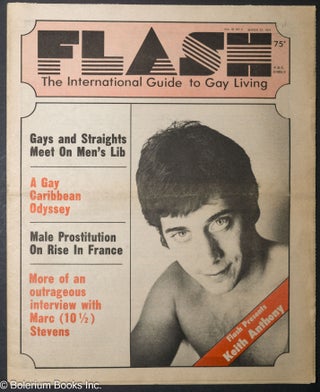 Cat.No: 193137 Flash: the international guide to gay living; vol. 40, #4, March 23, 1976....