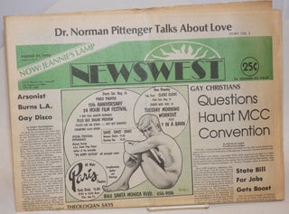 Cat.No: 193255 NewsWest: a weekly newspaper for Southern California's Gay Community and...