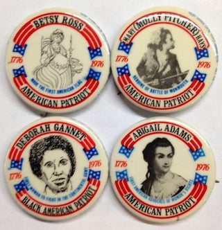 Cat.No: 193319 [Set of four pins celebrating women in the American Revolution