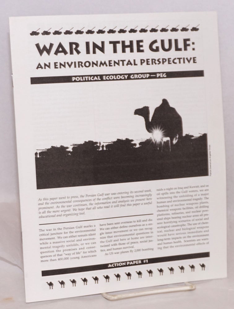Cat.No: 193847 War in the Gulf: an environmental perspective. Joshua Karliner.