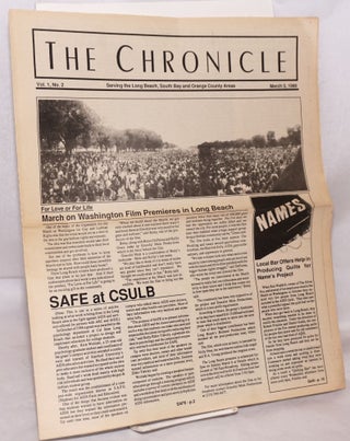 Cat.No: 193943 The Chronicle: serving the Long Beach, South Bay and Orange County areas...