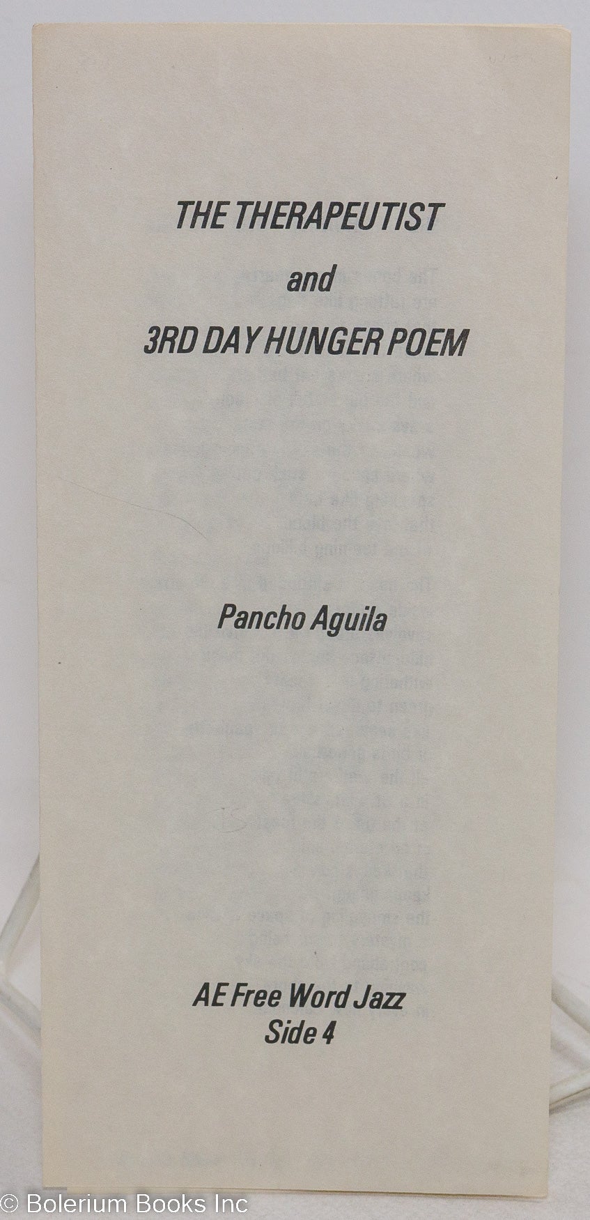 Spanking Poetry - The Therapeutist and 3rd Day Hunger Poem | Pancho Aguila, Roberto Solis