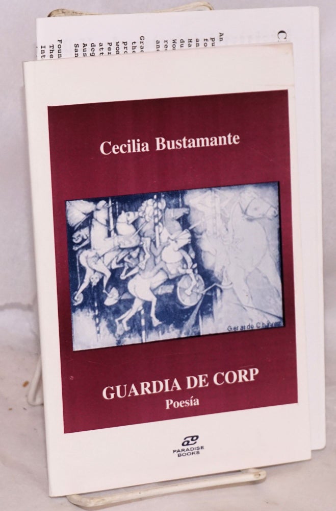 Cat.No: 194189 Guardia de corp: poesia. Cecilia Bustamante.