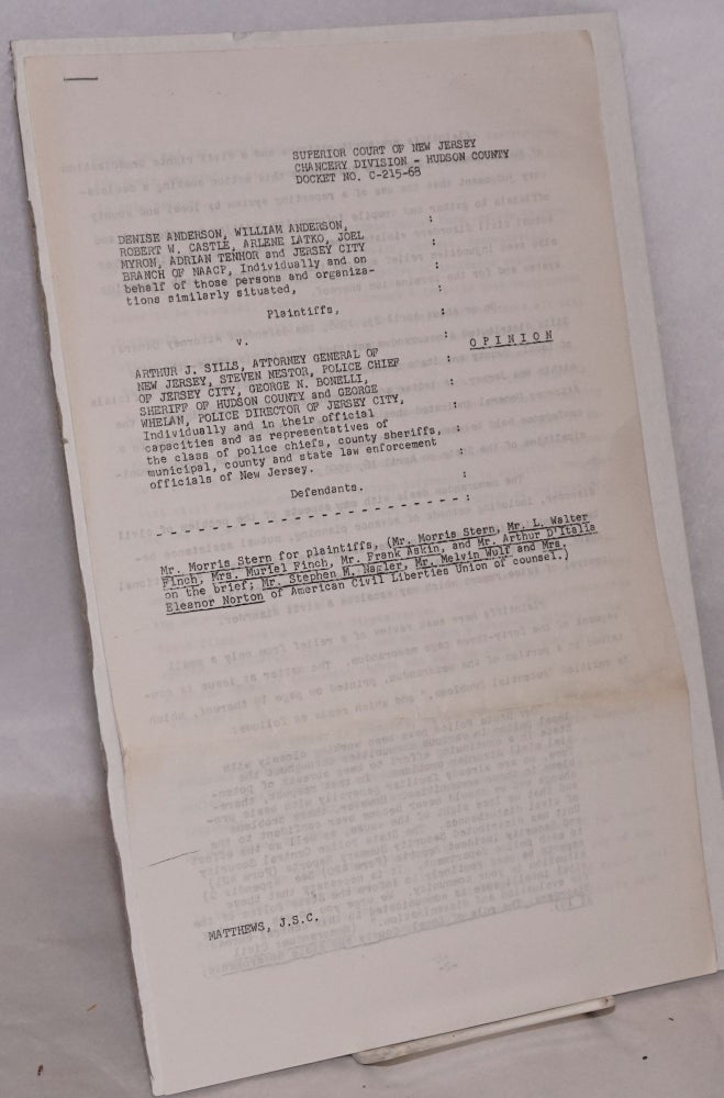 Cat.No: 194214 DENISE ANDERSON, WILLIAM ANDERSON, ROBERT W. CASTLE, ARLENE LATKO, JOEL