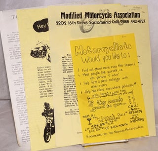 Cat.No: 194235 Modified Motorcycle Association [packet of 4 handbills