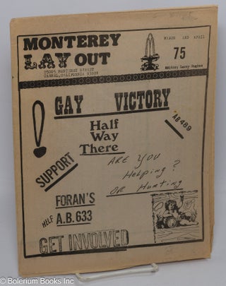 Cat.No: 194255 Monterey Lay Out March and April 1975 [no statement of issue number,...
