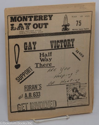 Cat.No: 194255 Monterey Lay Out March and April 1975 [no statement of issue number,...