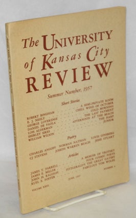 Cat.No: 194619 The University of Kansas City Review, Summer, 1957. Vol. 23, no. 4, June,...