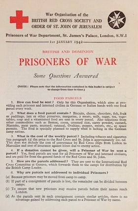Cat.No: 195191 British and dominion prisoners of war: some questions answered. Joint War...