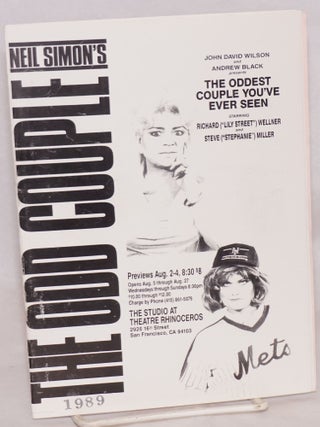 Cat.No: 195321 Neil Simon's The Odd Couple: The Oddest Couple you've ever seen...