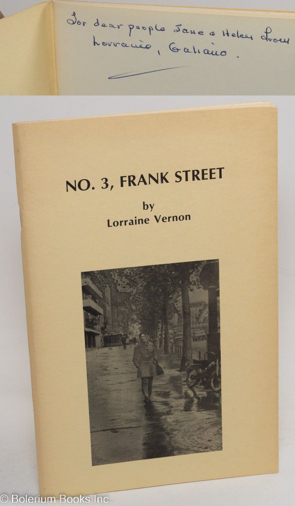 Cat.No: 195348 No. 3, Frank Street. Lorraine Vernon, Jane Rule association.