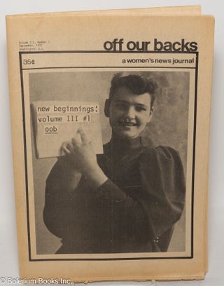 Cat.No: 195501 Off Our Backs: a women's news journal; vol. 3, #1, September, 1972