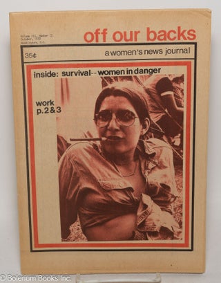 Cat.No: 195502 Off Our Backs: a women's news journal; vol. 3, #2, October, 1972