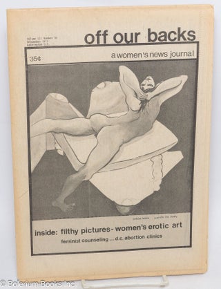 Cat.No: 195509 Off Our Backs: a women's news journal; vol. 3, #10, September, 1973;...