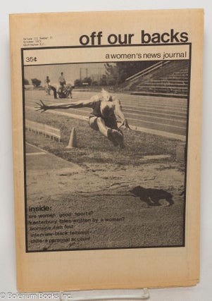 Cat.No: 195510 Off Our Backs: a women's news journal; vol. 3, #11, October, 1973
