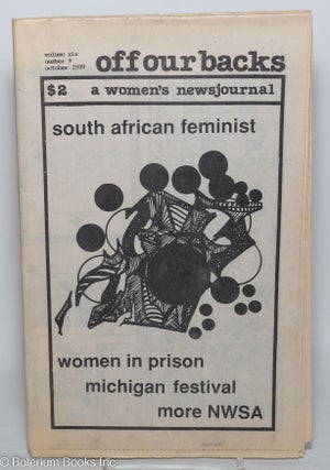 Cat.No: 195523 Off Our Backs: a women's news journal; vol. 19, #9, October 1989; Women in...