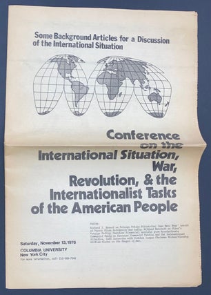 Cat.No: 195586 Some background articles for a discussion of the international situation:...