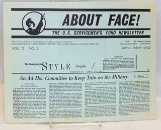 Cat.No: 195589 About face! The U.S. Servicemen's Fund newsletter. Vol. 2 no. 3 (April/May...