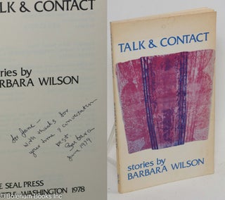 Cat.No: 195770 Talk & contact: stories. Barbara Wilson, Jane Rule association