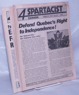 Cat.No: 195846 Spartacist Canada. 1977-81 [10 issues