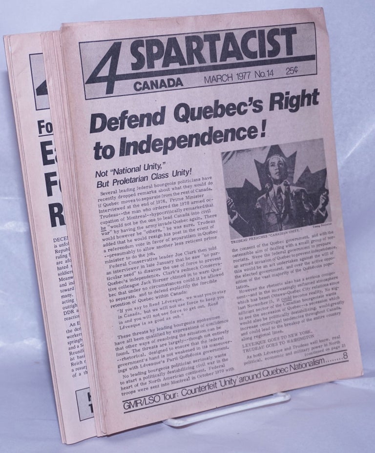 Cat.No: 195846 Spartacist Canada. 1977-81 [10 issues]